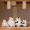 thumbnail image 5 of Almohadas de peluche de gato, juguetes de peluche japoneses de dibujos animados kawaii lindos, juguetes de peluche, regalos para niños y niñas (marrón, 35 cm), 5 of 5