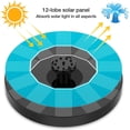 thumbnail image 2 of Actualización de fuente solar 2022, bomba de estanque solar con 6 efectos Bomba de agua solar Bomba de fuente flotante solar para estanque de jardín Fuente Baño de pájaros Tanque de peces JFHHH pequeña, 2 of 5