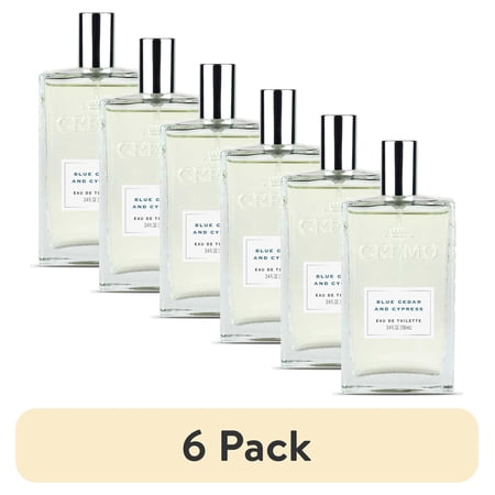 (6 pack) Cremo Men s Spray Cologne Blue Cedar & Cypress 3.4 oz