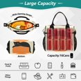 thumbnail image 2 of FORMRS Insulated Lunch Bag for Work School Unisex Large Capacity Cooler with Shoulder Strap, Black Cat Orange Ball, 2 of 6