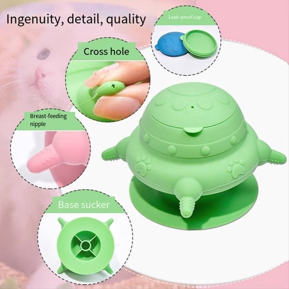 Pet Water and Milk Feeding Device Silicone Pet Breastfeeding Anti-Choking Feeding Device C