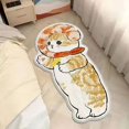 thumbnail image 3 of Cartoon Bedside Rug Cat Floor Mat Fluffy Cat Mats Irregular Carpet for Living Room Shaggy Area Rugs Thicken Doormat Cute Decor, 3 of 7