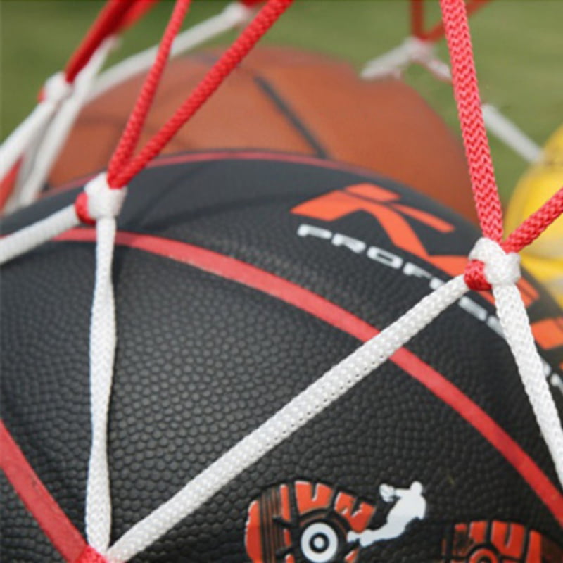 Soccer Net 10 Balls Carry Net Bag Sports Football Balls Volleyball ball B OR 