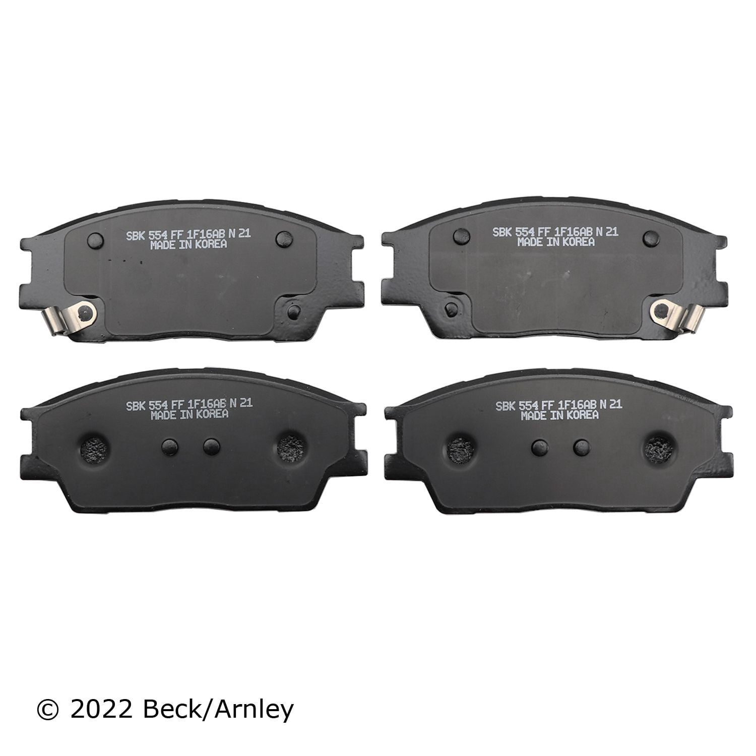 Beck/Arnley 0892127 Premium Brand Brake Pads