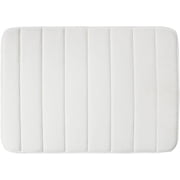Memory Foam Bath Mat Soft Microfiber Bath Mat for Bathroom, Non Slip Water Absorbent Cozy Bathroom Rug Machine Washable Memory Foam Rug Quickly Drying Small Mat 17x24 Inch