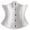 White, variant on Tinglu Steampunk Corsets Tops Women's Underbust Corset Steel Boned Waist Trainer