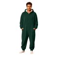 thumbnail image 6 of USNSM Pajamas Women Cozy Fleece Lined Home Jumpsuit, Cute Fall Pajamas, Loose Relaxed Fit, For Fall Winter Matching Loungewear Green S, 6 of 8