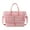 Pink, variant on Fitness Bag Travel Bag with Shoe Compartment Overnight Bag Gym Bag Weekends Bag Sport Bag Quilted Shoulder Bag for Trip
