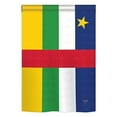 thumbnail image 2 of Breeze Decor 08302 Central African Republic 2-Sided Vertical Impression House Flag - 28 x 40 in., 2 of 2