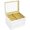 Eyeglass Case,3 layer,24 slot, variant on 3-Tier Eyeglasses Display Case with 24 Compartments and Lock, Large Capacity Sunglasses Organizer Storage Box with Clear Glass Lid and Drawers(Eyeglass Case,3 layer,24 slot)