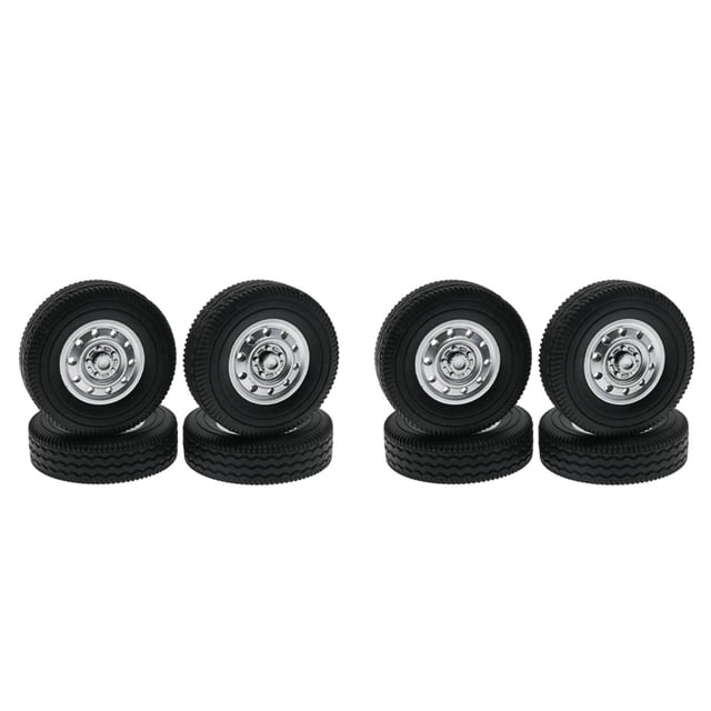 8 Piezas Neumático de Rueda de Goma para D12 Mini 1/16 RC Coche Camión de Deriva Repuestos Accesorios