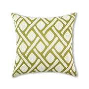 Square Geometric Links Accent Decorative Pack of 2 Pillow Covers, 5 Colors (With/Without Inserts) (Single Side)