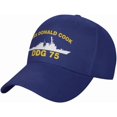 thumbnail image 1 of USS Donald Cook DDG 75 Flag-Baseball Caps-Denim Hats Cowboy Knit hat Fisherman's hat, 1 of 8