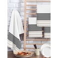 thumbnail image 2 of Black Grey Striped Kitchen Dish Towels for Drying Dishes Set of 4, Modern Farmhouse Stripes Waffle Weave Microfiber Hand Tea Bathroom Towels Quick Dry & Absorbent Towel 15.7x23.6, 2 of 7