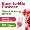 thumbnail image 6 of Pomegranate Juice Powder, 7 Pounds – 100% Natural Antioxidant, Rich Superfood for Smoothies, Baking and Juice, with real fruit flavor, Vegan, Kosher, Bulk - by Food to Live, 6 of 7