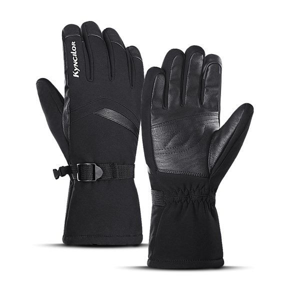 Autumn And Winter Cycling Men's Padded Ski Gloves Sports Windproof Women's Touch Screen Warm Gloves L