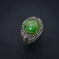 thumbnail image 2 of StarGems&reg; Natural Copper Turquoise Handmade 925 Sterling Silver Ring 8.5 F2418, 2 of 5