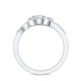 thumbnail image 2 of Rosec Jewels Lab Created Diamond Wrap Ring (EF-VS Quality) - Designer Ring for Mothers Day, 14K White Gold, US 4.50, 2 of 8