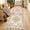 Beige, variant on 2'x6' Runner Rug,Modern Faux Wool Washable Rugs Runner for Hallway Non-Slip Long Kitchen Rug, Vintage Low Pile Indoor Carpet for Porch Laundry Entryway Entrance
