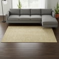 thumbnail image 2 of HomeRoots 677871 8 x 10 ft. Gold & Ivory Geometric Transitional Washable Machine Made Rectangle Area Rug with UV Protection, 2 of 9