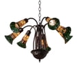 thumbnail image 3 of Meyda Tiffany 236530 Stained Glass 7 Light 24" Wide Chandelier - MultiColor, 3 of 6