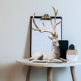 thumbnail image 3 of Creative Reindeer Ornaments Light Luxury Collectible Modern Deer Decoration for Living Room Window Xmas Gifts Furnishings Figurine Statue Sitting Coffee, 3 of 9