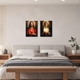 thumbnail image 3 of ZHONGYUTONG Sacred Heart of Jesus and Mary Wall Art 2 Piece God and Virgin Mary Pictures Catholic Artwork Christianity Painting for Church Decor Framed (16.00" x 24.00" x 2PCS), 3 of 5