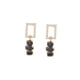 thumbnail image 1 of Aretes Colgantes Fiesta Dama Swarovski y Onix Oro 14K Lam dorado Unitalla, 1 of 7