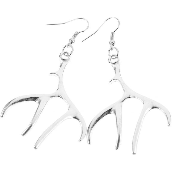 FRCOLOR 1 Pair Christmas Elk Antlers Pendant Jewelry for Lady Earrings Gift