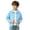 Sky Blue, variant on Edvintorg Jackets for Boys Turndown Collar Loose Casual Coat Solid Color Long Sleeve Zip up Outerwear with Pocket Boys Clothes Size 3-14