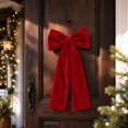 thumbnail image 4 of Christmas Wreath Bow, Christmas Tree Bows Xmas Bows Decoration Bows- Christmas Tree Pendants And Ornaments, 4 of 6