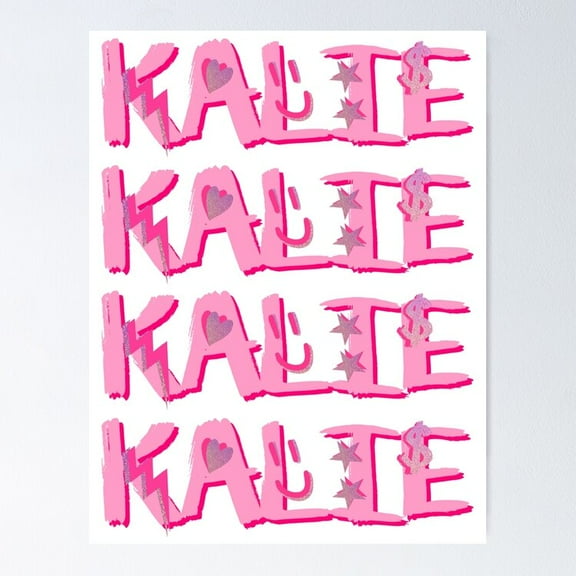 KALIE name Poster - KIRA.969, UNFRAMED-8x12