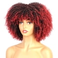 thumbnail image 2 of African Wigs for Women Natural Looking Curly Synthetic Hair Full Head Wig with Headscarf, 2 of 3