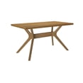 thumbnail image 3 of Plank+Beam Verso Rectangular Dining Table, 60" Solid Wood Kitchen & Dining Room Table, Pecan, 3 of 9