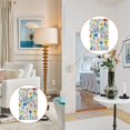 thumbnail image 4 of Yayeee Duplex Wall Plate 1-Gang 4.5"x2.7" Home Receptacle Light Switch Decorative Outlet Cover, Blue Wildflower Pattern, 4 of 7