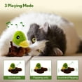 thumbnail image 3 of Cat Toys for Bored Indoor Cats, Cat Wings with Catnip for Cats, USB Rechargeable Motion Activated Kitten Toys, Interactive Flapping and Chirping Duck Cat Toy, 3 of 7