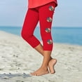 thumbnail image 2 of CLOISE Leggings for Boys Girls Elastic Waist Capri Tights Stretchy Skinny Yoga Pants Print Seamless High Waist Workout Bottoms, 2 of 4