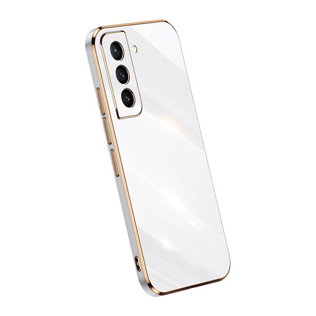 Funda de teléfono con marco cuadrado chapado para Samsung S21 Ultra S23 S22 S21 Plus s21 funda para Galaxy S 21 S20 FE funda de silicona suave Tan Jianjun unisex