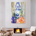 thumbnail image 2 of Elephant Stock Buddha I Wall Art - Vertical Multi Panel Canvas - Living Room Wall Decor - People Multi Panel - Gray And Blue Decor By Surma & Guillen - 48" x 74", 2 of 4