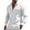 White, variant on DeHolifer Cotton Linen Shirts for Men Button Up Shirts Long Sleeve Casual Work Shirt Lightweight Comfy Tops with Pockets Black XL