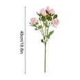 thumbnail image 3 of Artificial Flower Branch 21" Fake Silk Plant for Home Vase Wedding Hotel Decor Table Centerpiece,Pink, 3 of 9