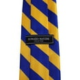 thumbnail image 2 of Royal Blue and Yellow College Stripe Woven Tie, 2 of 3