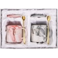thumbnail image 1 of Tazas De Café Mr And Mrs, Tazas De Café De Mármol De Cerámica De 10 Oz Para El Novio / Esposo Esposa, Ideal Para Despedida De Soltera, Compromiso, Boda Y Pareja Casada, 1 of 3