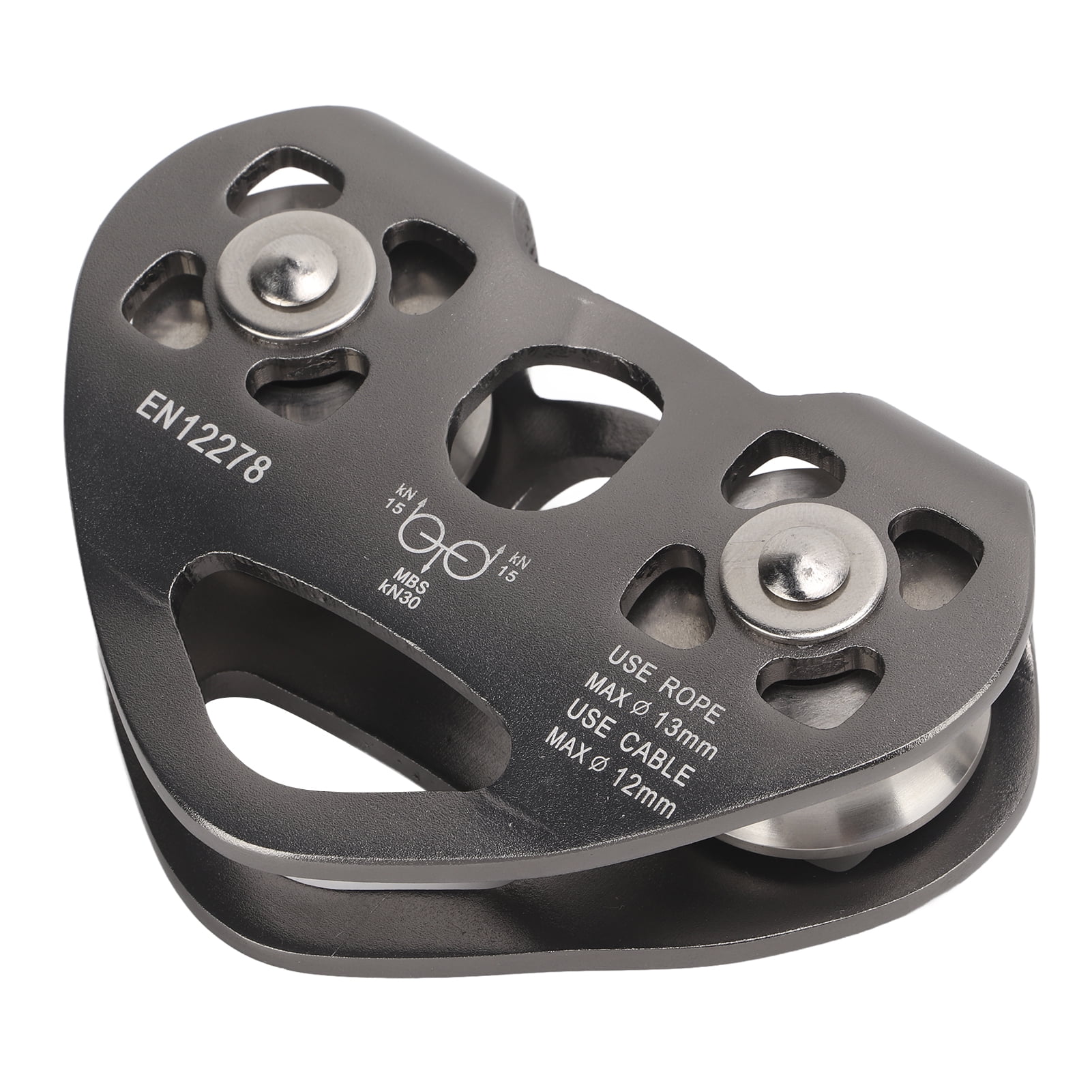 Zipline Pulley, Portable Dual Trolley Pulley For Rock Climbing