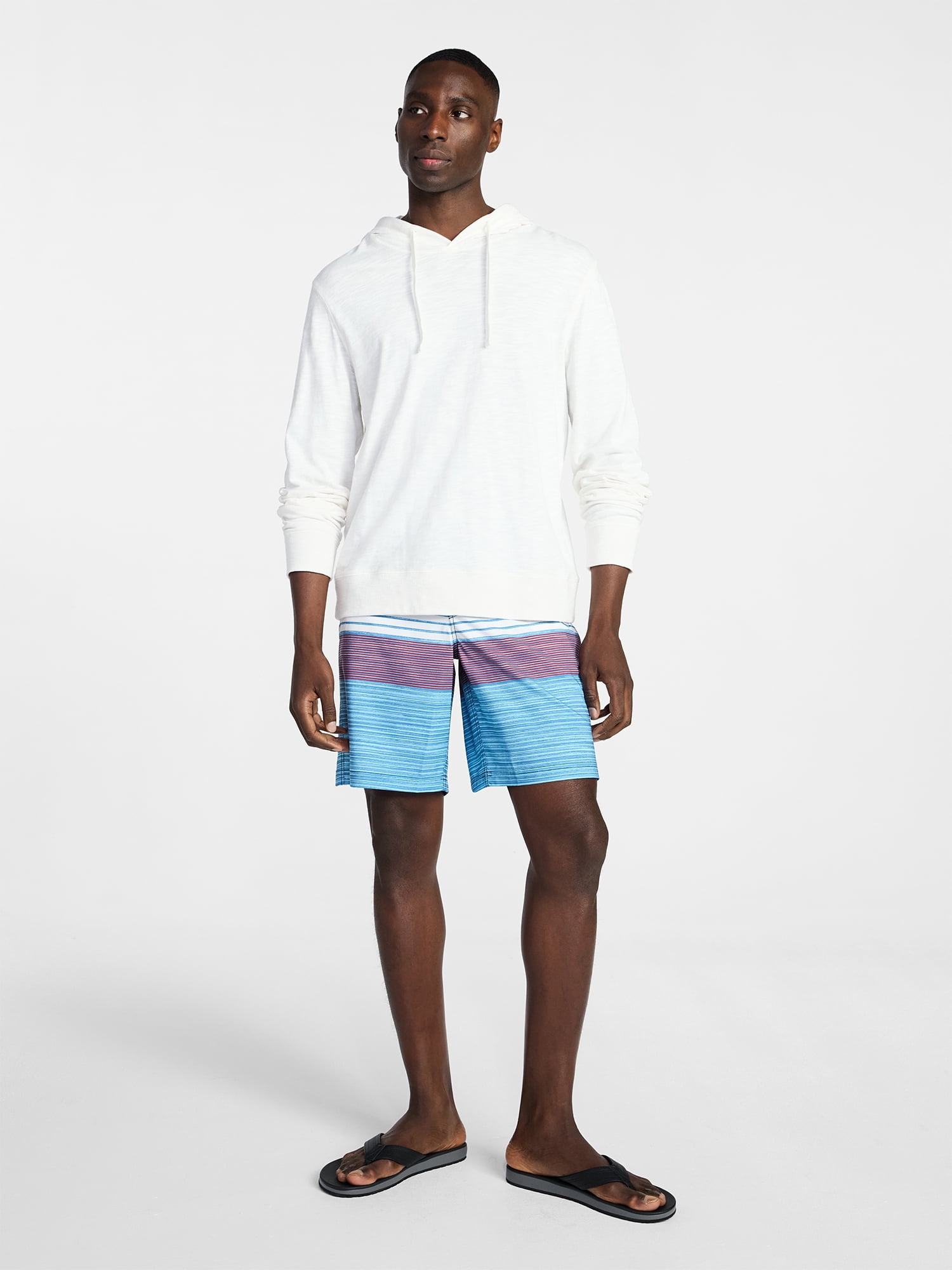 George Men's and Big Men's E-Board Swim Trunks with UPF 50+, 9" Inseam, Sizes S-3XL