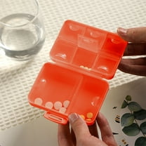 Uiz Merueh Pill Organizers Travel Medicine Case Kit - Pocket Daily Pharmacy Container - Travel Medication Holder Dispenser for Fish Oil Vitamin Supplement Storage