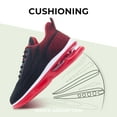 thumbnail image 3 of JOYFON Mens Running Shoes Air Cushioned Athletic Sneakers Non Slip Tennis Shoes for Sport Gym Jogging BlackRed Size 8, 3 of 7