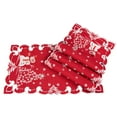 thumbnail image 4 of Snowman with White Snowflake Trees Placemats (set of 4) (11" x 20"), 4 of 5