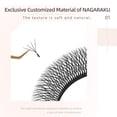 thumbnail image 2 of NAGARAKU Doble Puntas 4D W Forma Extensiones De Pestañas Blister Premade Fans 12 Líneas/Tray, 2 of 3