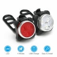 thumbnail image 3 of 2 Pcs Set | Bicycle Headlight + Warning Tail Light, Rechargeable LED Mountain Bike Light, Outdoor Cycling Emergency Light Accessories, 3 of 12